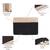   black & beige polyester colour blocked laptop sleeve (upto 14")