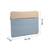   dusty blue polyester colour blocked laptop sleeve (upto 14")
