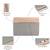   sage green polyester colour blocked laptop sleeve (upto 16")