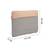   sage green polyester colour blocked laptop sleeve (upto 16")