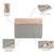   sage green polyester colour blocked laptop sleeve (upto 14")