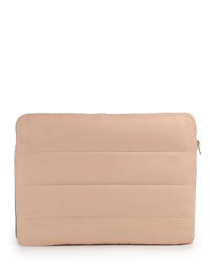   sage green polyester colour blocked laptop sleeve (upto 14") 5
