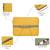   mustard & olive polyester color blocked laptop sleeve (upto 16")