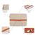   beige & rust polyester color blocked laptop sleeve (upto 16")