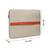   beige & rust polyester color blocked laptop sleeve (upto 16")