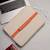   beige & rust polyester color blocked laptop sleeve (upto 14")