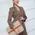   beige & rust polyester color blocked laptop sleeve (upto 14")