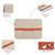   beige & rust polyester color blocked laptop sleeve (upto 14")