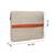   beige & rust polyester color blocked laptop sleeve (upto 14")