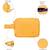   mustard yellow polyester travel pouch