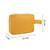  mustard yellow polyester travel pouch