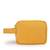   mustard yellow polyester travel pouch