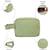   olive green polyester travel pouch