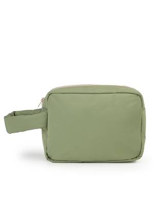   olive green polyester travel pouch 5