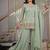 peach embroidery fendi crush full stitched sharara plazo