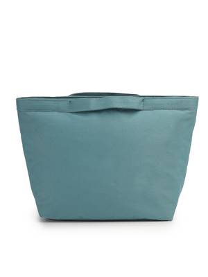   dusty teal blue polyester solid travel bag 5