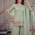 peach embroidery fendi crush full stitched sharara plazo