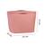   dusty rose pink polyester solid travel bag