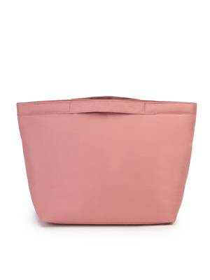   dusty rose pink polyester solid travel bag 5