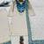 white color embroidery and sequin work cotton kurti palazzo set