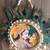 radha krishna peacock feather hanging for home decor