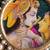 radha krishna peacock feather hanging for home decor