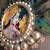 radha krishna peacock feather hanging for home decor