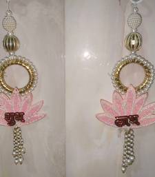 handmade shubh labh lotus toran for home decor pack of 2