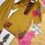 mustard color embroidery and thread work cotton kurti salwar set