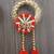 handmade shubh labh lace chudi bead toran for home decor pack of 2