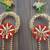 handmade shubh labh lace chudi bead toran for home decor pack of 2