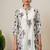 Lavender floral hand block printed cotton kurta pant set of 2