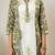 Yellow floral hand block printed cotton kurta pant set of 2