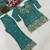green embroidery satin silk    full stitched sharara plazo