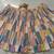 Vibrant multicolor printed French crepe silk fabric designer navratri lehenga