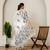 Lavender floral hand block printed cotton suit set