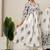 Lavender floral hand block printed cotton suit set