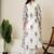 Lavender floral hand block printed cotton suit set