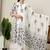 Lavender floral hand block printed cotton suit set