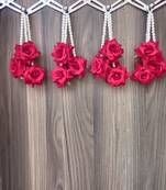 gulab gota chakri latkan toran for home decor pack of 4