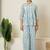 Blue hand block printed cotton co-ord set