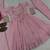 baby pink embroidery silk blend  full stitched anarkali suit 