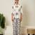 Lavender floral hand block printed cotton co-ord set