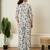 Lavender hand block printed cotton co-ord set