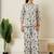 Lavender hand block printed cotton co-ord set