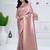 royal onion putple all over woven zari tissue silk blend party wear saree with blouse