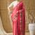 Gajari abstract printed satin ethnic saree