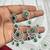 Emerald Green Cubic Zirconia Bridal Jewelry Set, Pakistani Indian Wedding Necklace Earrings Maang Tikka
