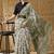 Green kalamkari cotton silk ethnic saree