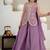lavender embroidery silk blend   full stitched sharara plazo